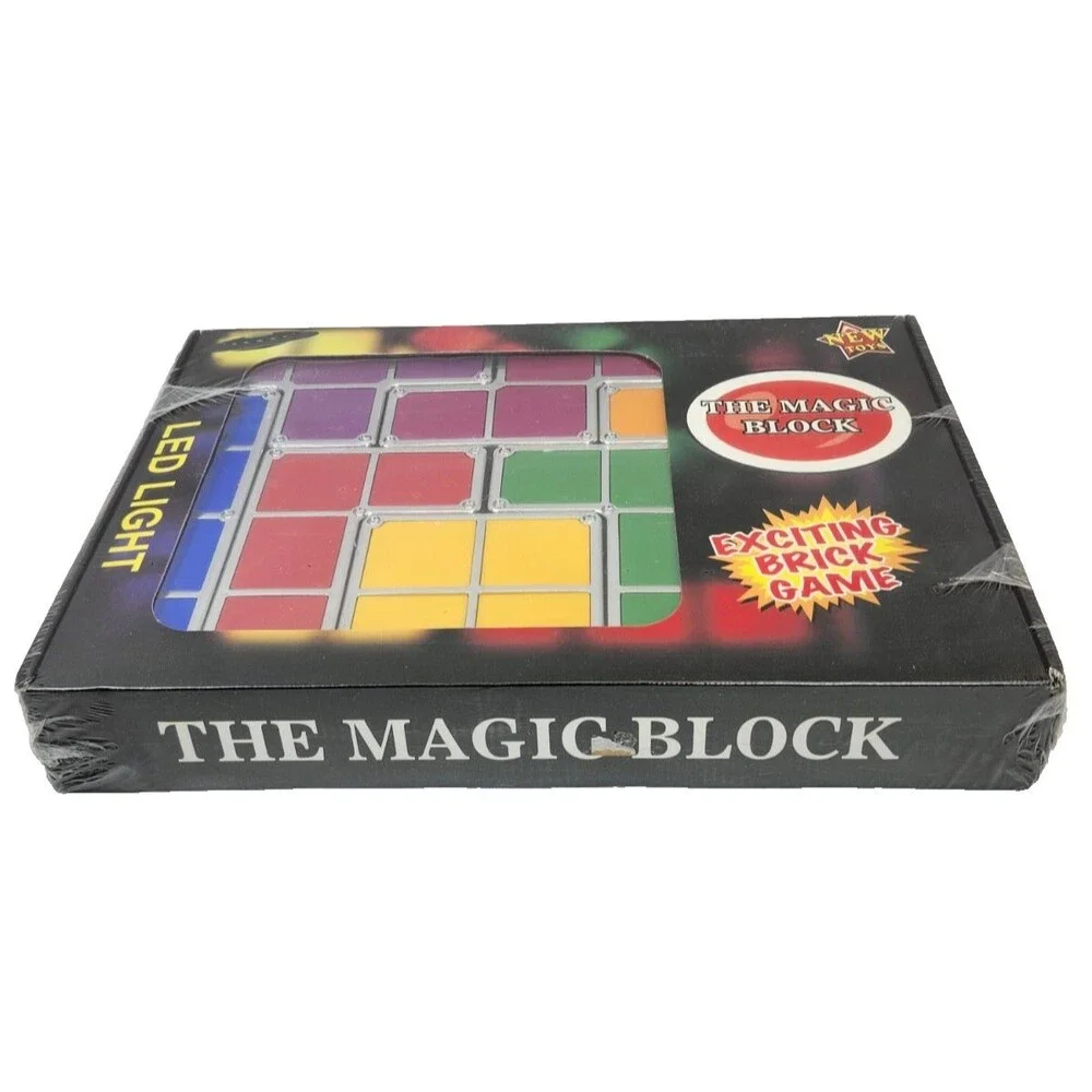 The Magic Block LED Light Tetris Style Stackable Puzzle Desk Lamp New in Box